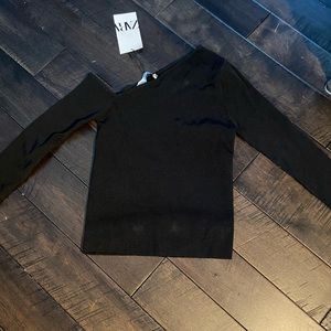 Zara long sleeve one shoulder top